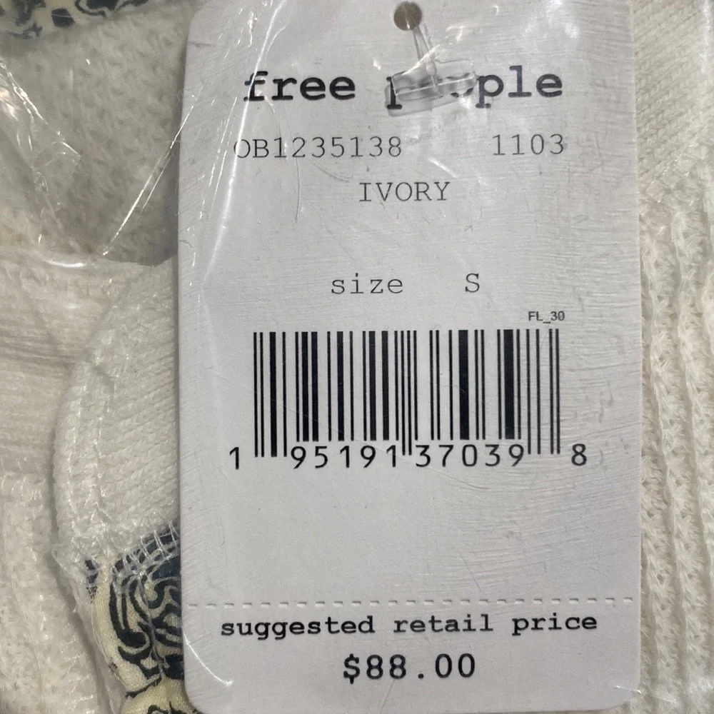 Free People Fall for You Henley Ivory - Picture 3 of 5